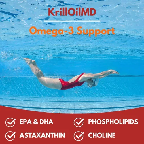 Miniatura 4 de ScimeraMD® KrillOilMD Aceite de Krill Antártico Omega 3 DHA EPA Suplemento con astaxantina para el corazón, cerebro y articulaciones, 60 CT
