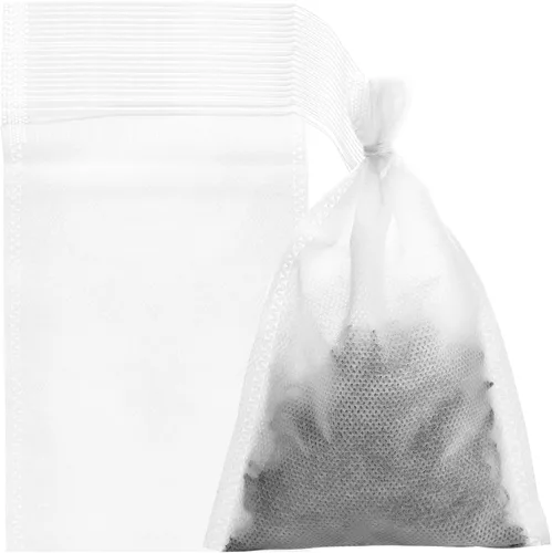 1200 bolsas de té desechables a granel, bolsas vacías infusoras de té con sello de cordón, bolsas de filtro de té blanco de 4 x 6 pulgadas para