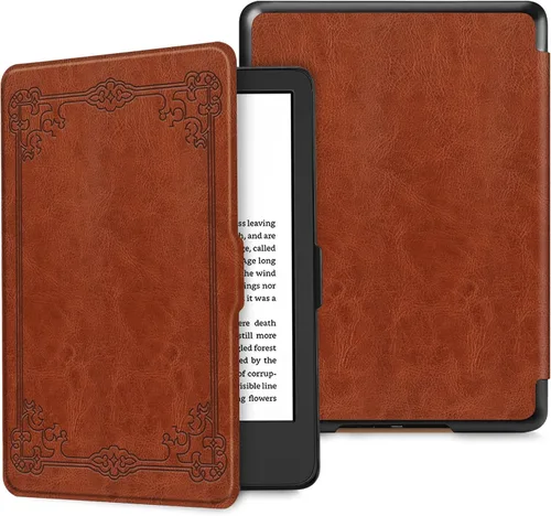 Miniatura 18 de Fintie Slimshell - Funda para Kindle de 6 pulgadas (11ª generación, versión 2024/2022), funda ligera de piel sintética con apagado y encendido Negro