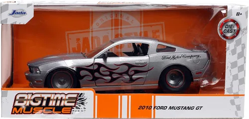 Miniatura 2 de Jada Toys Big Time Muscle 1:24 2010 Ford Mustang GT - Coche fundido a presión, juguetes para niños y adultos
