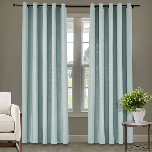Miniatura 56 de Frelement Cortinas de lino de lino de bronce con ojales para interiores, tratamiento de ventanas para sala de estar, dormitorio, habitación