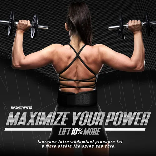 Miniatura 8 de DXM SPORTS Cinturón de levantamiento de pesas con autobloqueo, para hombres y mujeres, gimnasio, entrenamiento de fuerza, levantamiento de pesas