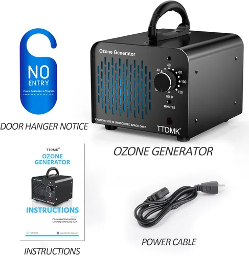 Miniatura 6 de Generador de ozono 98,000 mg/h, eliminación de olores de máquina de ozono comercial, máquina de ozono de alta capacidad, generador de ozono