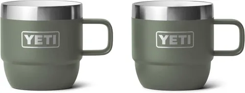 Miniatura 18 de YETI Rambler - Taza apilable de 6 oz, de acero inoxidable, aislada al vacío para espresso/café, paquete de 2 Azul marino