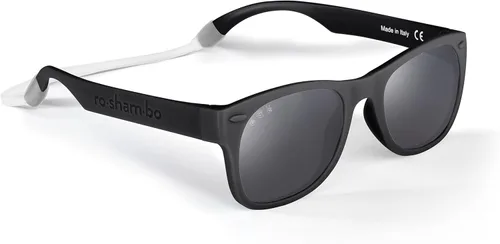 ROSHAMBO - Lentes de sol irrompibles para niños y niñas de 2 a 4 años con correa sin bisfenol A, lentes polarizados, ensamblados en Estados Unidos