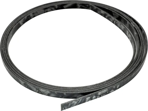 Musiclily 1650x6x1.5mm Tira de Purfling de Encuadernación de Guitarra de Plástico para Piezas de Guitarra Acústica Clásica, Perla Negra Negro (Black