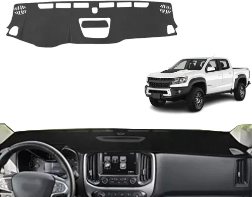 Miniatura 8 de Accesorios interiores personalizados para Silverado 1500 2019 2020 2021 2022 cubierta de tablero reduce el deslumbramiento, elimina grietas, rojo