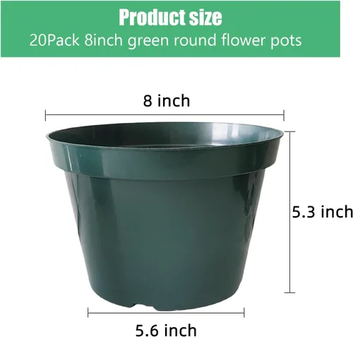 Miniatura 6 de DAPERCI RooTrimmer - Maceta para vivero de 8 pulgadas para cultivar macetas resistentes a un precio a granel 20P