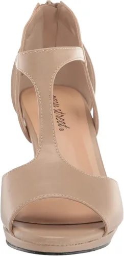 Miniatura 2 de Easy Street Sandalias Flash con correa en T para mujer, color beige