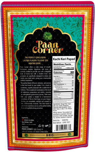 Miniatura 2 de Paan Corner Kachi Keri Papad, papada de mango crudo, 4.23 oz