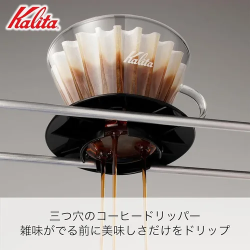 Miniatura 4 de Kalita Gotero de café Wave Pour Over, tamaño 185, rinde 16-26 oz, máquina para hacer una taza, vidrio resistente al calor, patentado y portátil