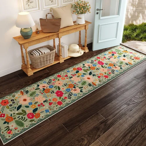 Miniatura 16 de Rugcomf Alfombra Pasillera para Pasillos Alfombra de Cocina Antideslizante 2'6'' x 8' Alfombras Pasilleras Lavables con Respaldo de Goma Alfombra