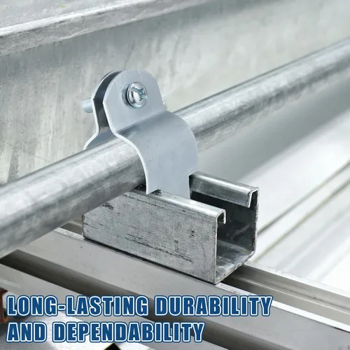 Miniatura 5 de Landhoow Emt Pipe - Abrazaderas universales de puntal para canal, accesorio de conducto electro galvanizado con perno y tuerca, herramienta