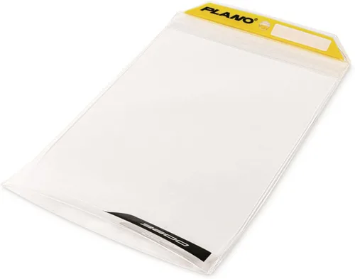 Plano StowAll Series 3700 Bolsa de almacenamiento impermeable, 14 pulgadas de largo x 9 pulgadas de alto, transparente, material de TPU, bolsas de