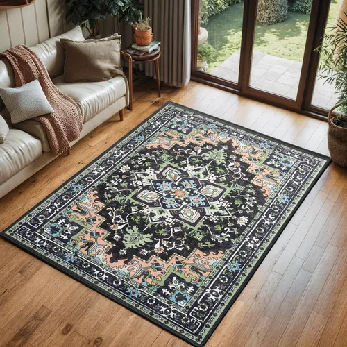 Miniatura 65 de Lofus 8x10 Alfombras de área para sala de estar, alfombra de área lavable, alfombras para dormitorio, cocina, alfombra vintage boho, alfombra suave