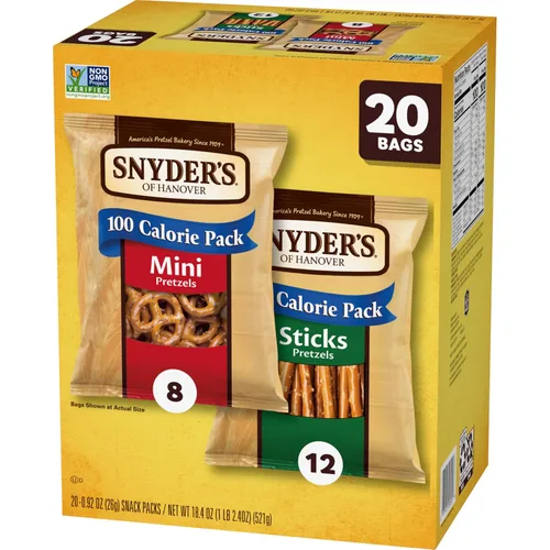 Miniatura 7 de Snyder's of Hanover Paquete variado de pretzels, 20 unidades de 0.92 onzas