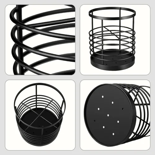 Miniatura 3 de RedCall Soporte para utensilios para encimera de cocina, soporte de espátula de metal, soporte de utensilios de cocina para cuchara, organizador