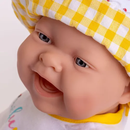 Miniatura 3 de JC Toys Lola Lemon Twist - Muñeca realista de 14 pulgadas con texto en inglés "Real Girl" All Vinyl Posable Play Doll – Cara feliz, vestida con 3