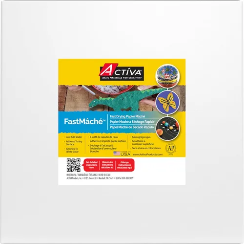 Miniatura 4 de Activa FastMâché - Papel maché de secado rápido, 4 libras (4.0 lbs) Acabado pesado y resistente con mínima contracción