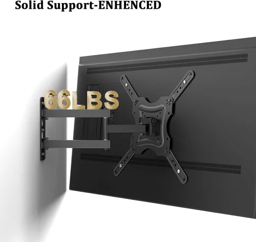Miniatura 5 de Soporte de pared para TV de movimiento completo, soporte de pared para monitor de TV, extensión de inclinación giratoria para televisores LCD LED 4K