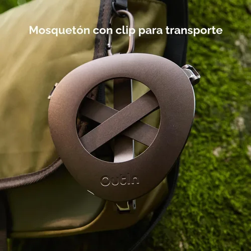 Miniatura 4 de OutIn Soporte de café plegable ultraportátil con mosquetón, soporte portátil estable para máquina de espresso, diseño unibody de aluminio, mosquetón