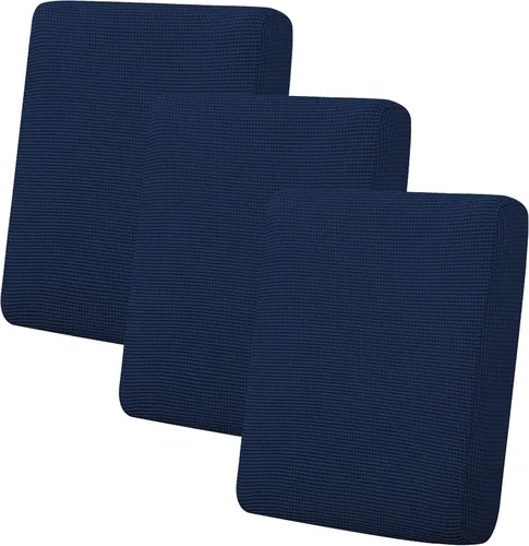Miniatura 132 de Easy-Going - 4 Fundas de cojín elásticas para sofá seccional, izquierda/derecha, en forma de L, funda de asiento antideslizante, suave, flexible