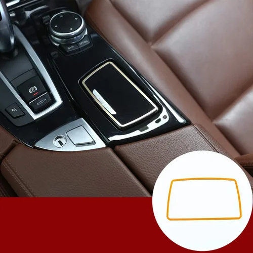 Miniatura 8 de YIWANG Cubierta del panel del cenicero de aleación de aluminio para BMW Serie 5 F10 F11 2010-2017 Accesorios de conducción a la izquierda (azul)