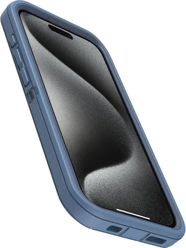 Miniatura 3 de OtterBox Funda para iPhone 15 Pro (solamente) Defender Series - Baby Blue Jeans (azul), sin pantalla, resistente y duradera, con protección