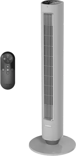 Miniatura 12 de Ventilador de torre Lasko Pinnacle de 40", para el hogar, flujo de aire de 32 pies/s, silencioso de 24dB, oscilación de 90°, ventilador de pie