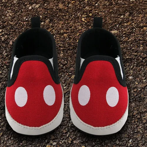 Miniatura 7 de Disney Mickey Mouse - Zapatos infantiles rojos y negros, Negro