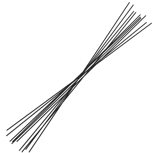Varilla de Fibra de Carbono 2 X 420 MM - 100% Varillas de Fibra de Carbono Mate 10 Pack para Avión RC, Esqueleto de Cometa Hecho a Mano, Reparación