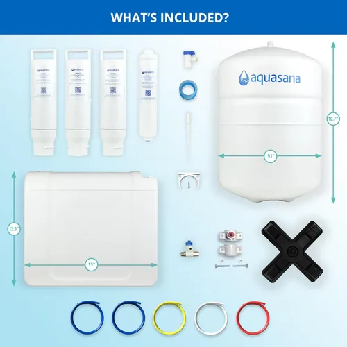 Miniatura 7 de Aquasana SmartFlow® Filtro de agua de ósmosis inversa Sistema RO bajo el fregadero Certificado WQA hasta el 99,99% de 90 contaminantes sin grifo