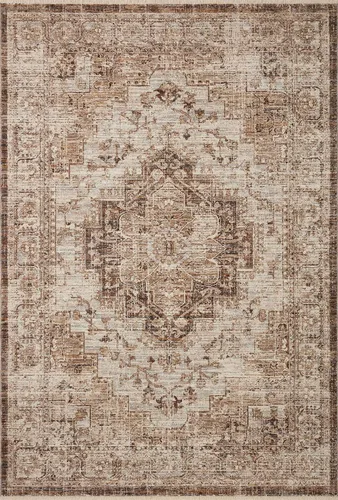 Miniatura 4 de Loloi Sorrento Collection SOR-03 - Alfombra decorativa de 3 pies y 11 pulgadas x 5 pies y 7 pulgadas Moca/Multi