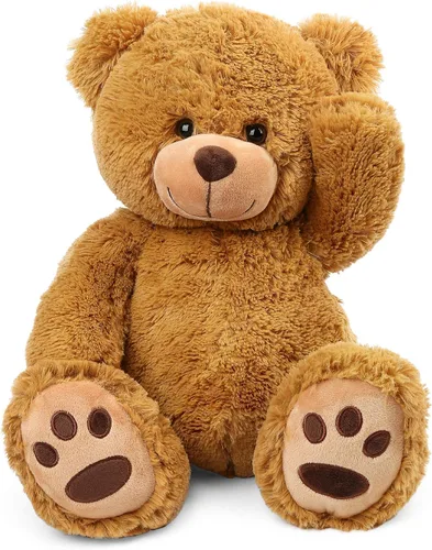 Miniatura 10 de LotFancy - Oso de peluche de 20.0 pulgadas, lindo oso de peluche con huellas, regalo para niños bebés pequeños en baby shower, cumpleaños