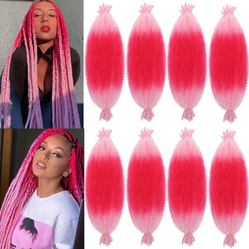 Miniatura 21 de Marley Twist - Cabello trenzado de 10 pulgadas, cabello trenzado preseparado y afro trenzado, 8 paquetes para rastas sintéticas desgastadas