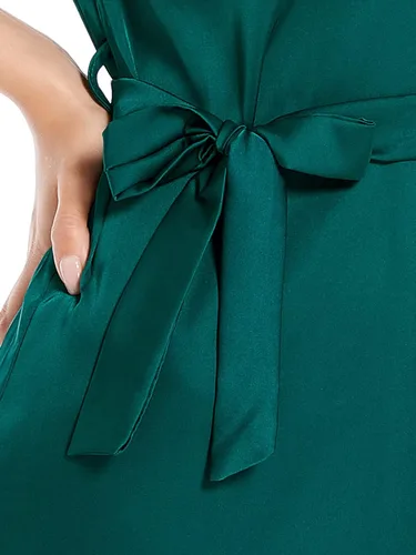 Miniatura 5 de Bata de satén sedoso para mujer, bata de dama de honor, bata de boda para fiesta, bata de baño suave kimono para mujer, ropa de dormir corta