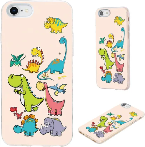 Miniatura 23 de Funda protectora completa delgada y suave de TPU transparente para iPhone SE 2022/2020, iPhone 8/7/6S/6 - Diseño de música divertida guitarra
