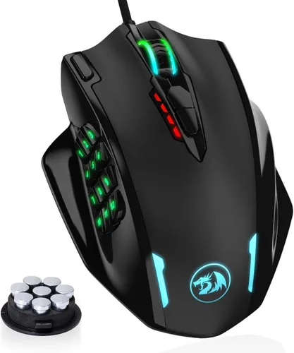 Miniatura 6 de Redragon Teclado mecánico para juegos K556 RGB M908 MMO Gaming Mouse Bundle