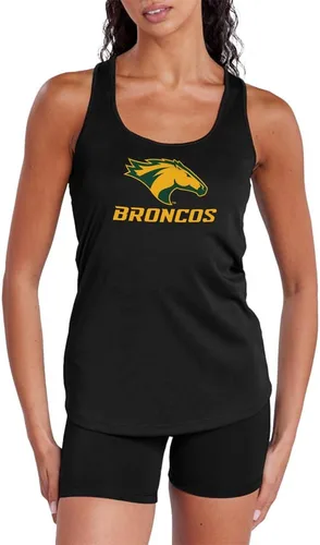 Miniatura 203 de Camiseta deportiva sin mangas oficial de NCAA Collegiate para mujer, con espalda cruzada, colección con logotipo primario