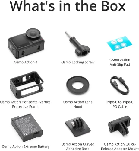 Miniatura 8 de DJI Osmo Action 4 Combo estándar, cámara de acción impermeable con sensor de 1/1.3 pulgadas, video 4K/120fps, impresionantes imágenes con poca luz