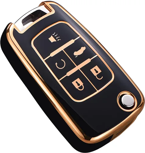 para llavero Chevy, estuche de llave de TPU de protección completa de primera calidad para Chevrolet Equinox Camaro Cruze Malibu Sonic Buick Terrain