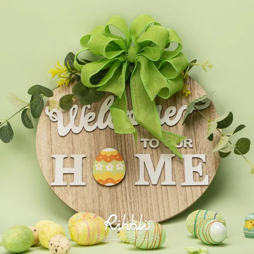 Miniatura 2 de Ribbli Cinta con alambre de arpillera verde manzana, 1-1/2 pulgadas x 10 yardas, cinta con borde con alambre para lazo grande, corona, decoración