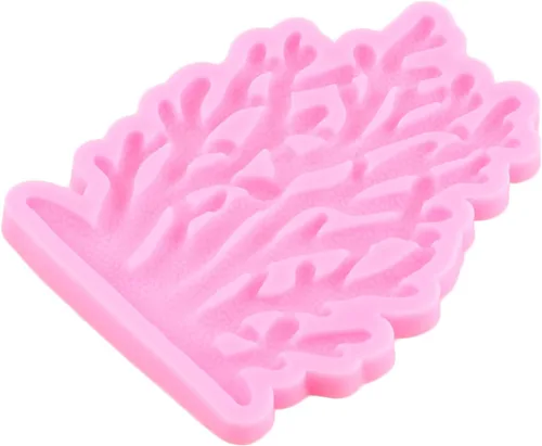Miniatura 8 de Mujiang Molde de silicona de algas corales, moldes de fondant de coral para decoración de pasteles de azúcar, decoración de cupcakes, pasta de goma