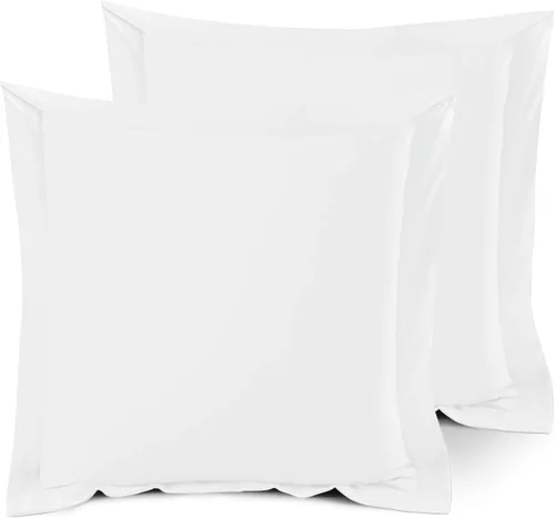 Miniatura 10 de Nestl Juego de 2 fundas tipo sham de almohada suaves - Fundas de almohada de microfibra de doble cepillado - Fundas de almohada de cama premium