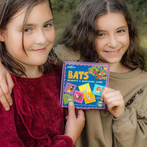 Miniatura 4 de eeBoo: Bats Little Memory & Matching Game - 18 pares para emparejar y memorizar, fichas coloridas, fomenta habilidades de reconocimiento