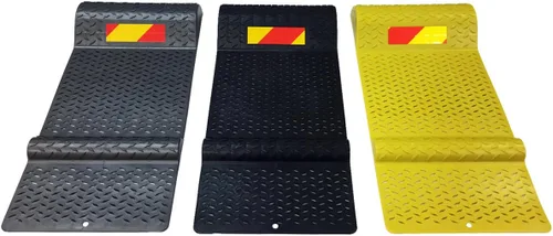 Miniatura 3 de Tapetes de plástico antideslizantes de guía para estacionar vehículos en garaje , Paquete de 2, Gris