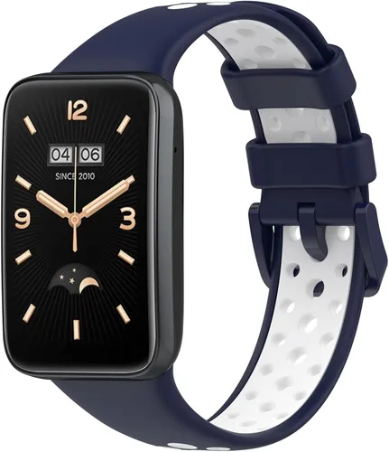 Miniatura 7 de Correa deportiva compatible con Xiaomi mi Band 7 Pro Band Pulsera de silicona transpirable Agujeros de aire Correa de repuesto para Xiaomi Band 7