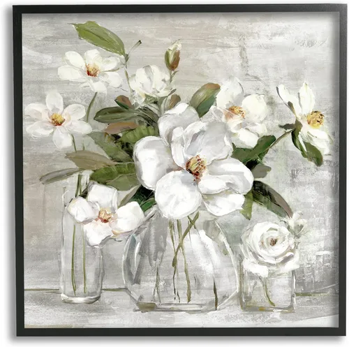 Miniatura 39 de Stupell Industries 'Country Jug Varied Flower Arrangement', Framed Giclee Art, White, 17 x 17 Inches, Easy to Hang and Sturdy, Made in USA, by Carol