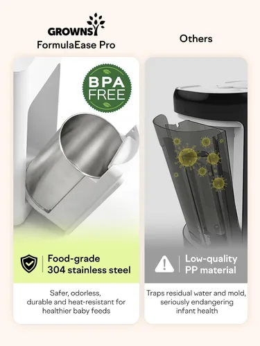 Miniatura 6 de GROWNSY Fabricante de fórmula para bebés, dispensador automático de fórmula ultra preciso, mezclador de fórmula con preparación instantánea