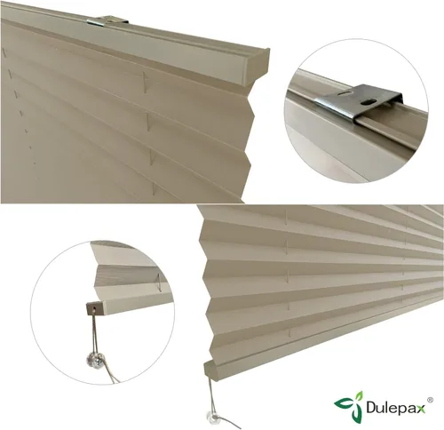 Miniatura 5 de Dulepax Persianas plisadas para caravana, 14 pulgadas de ancho x 24 pulgadas de largo, para caravana, remolques de viaje y ventanas de autocaravana